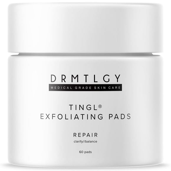Tongs Exfoliantes pour Visage et Corps, Éligibles FSA/HSA avec Acide Glycolique, Acide Lactique et Acide Salicylique, Soins du Visage