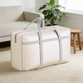 thumbnail image 1 of Weloille Sac de Rangement Jaune Grande Capacité, Fourre-Tout Portable pour Couettes Couvertures, Organisateur Pliable Résistant à l'Usure, Sac Polyvalent pour l'Organisation de la Maison Chambre Voyage Déménagement, 1 of 7