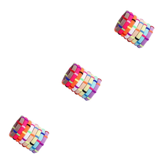 Langgg Hair Band Elastic Scrunchie Ponytail Holder Rings Accessories Color Random color random 4cm 3Set