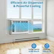 Accreate 6,000 BTU Window-Mount Air Conditioner, White