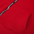 thumbnail image 6 of Conairie Long Sleeve Sweatshirt For Men Zip Up Hoodies Hop Goth Print Street Fashion Unisex Drawstring Sweat Jacket Tops Clothes With Pocket Red XXXL, 6 of 6