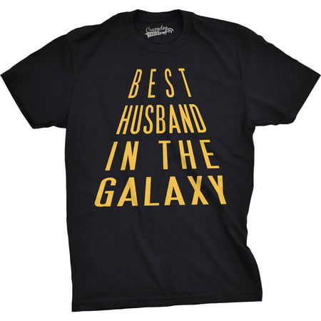 Mens Best Husband In The Galaxy Funny Nerdy Love Valentines Day T