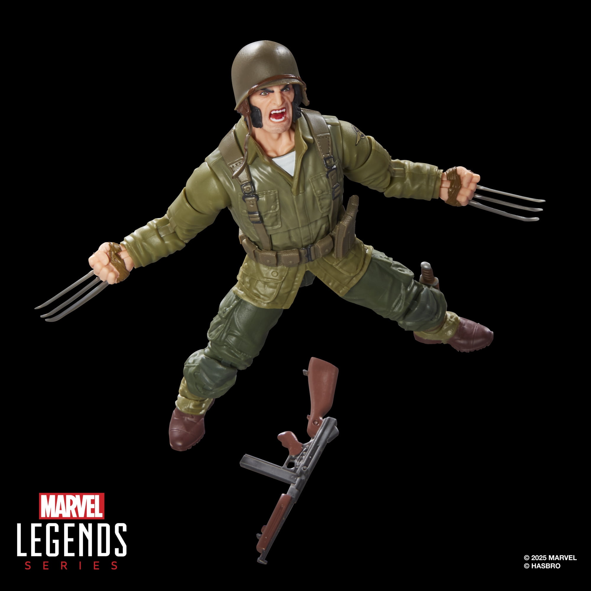 Marvel Legends Series Wolverine (WWII Logan), X-Men Comics Action Figure