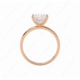 thumbnail image 5 of Cora Jewellery 2.5CT Radiant Moissanite Simple Solitaire Engagement Ring For Women, 14K Rose Gold, 5 of 6