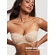 thumbnail image 2 of Sostén DOBREVA 38D Sin Tirantes de Encaje Sin Relleno Convertible Beige, 2 of 5