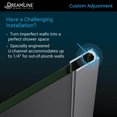 thumbnail image 3 of DreamLine Prism Plus 36 in. x 72 in. Frameless Neo-Angle Hinged Shower Enclosure in Oil Rubbed Bronze, 3 of 12