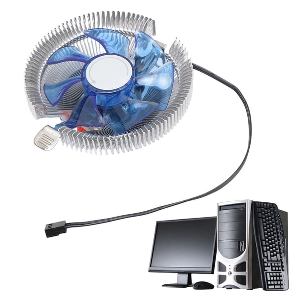 Enfriador De CPU, Ventilador Enfriador De CPU De Luz Azul Con Rodamiento Hidráulico De Alta Velocidad Y Bajo Ruido Universal Para CPU De Computadora