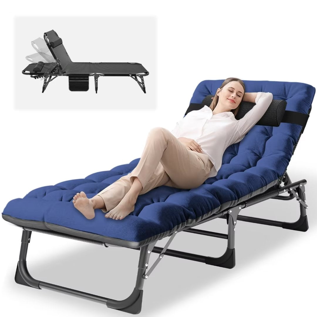 NAIZEA Folding Camping Cot for Adults ,Folding Cots for Sleeping with 2