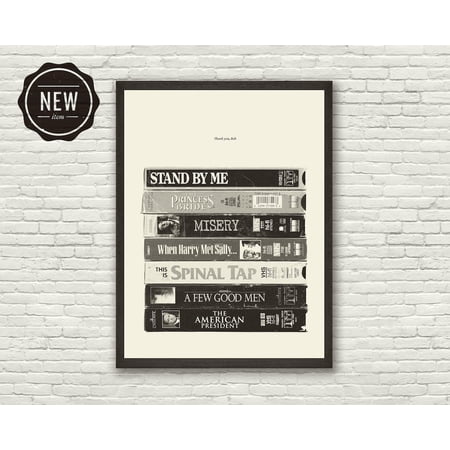 Classic Cinema Director Tribute Railway Tracks Mid-Century Modern Wall Art Stretched Canvas