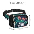 thumbnail image 4 of Disketp Hungry Tyrannosaurus Riñonera de Doble Capa, Bolsa de Cintura Ajustable para Viajes, Correr y Senderismo, Riñonera Ligera para Hombre y Mujer, 4 of 9