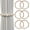 Wood, variant on Magnetic Curtain Tiebacks, 6 Pack Jute Curtain Holdbacks, Elegant Hand Weave Rope Knot Curtain Tie Backs, Boho Curtain Tiebacks for Bedroom Room Nursery Decor
