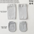 thumbnail image 1 of Baby Knee Protection Socks Solid Color Non Slip Socks Children's Crawling Socks Floor Socks Boys and Girls' Knee Protection Set Gray M 1-3T, 1 of 6