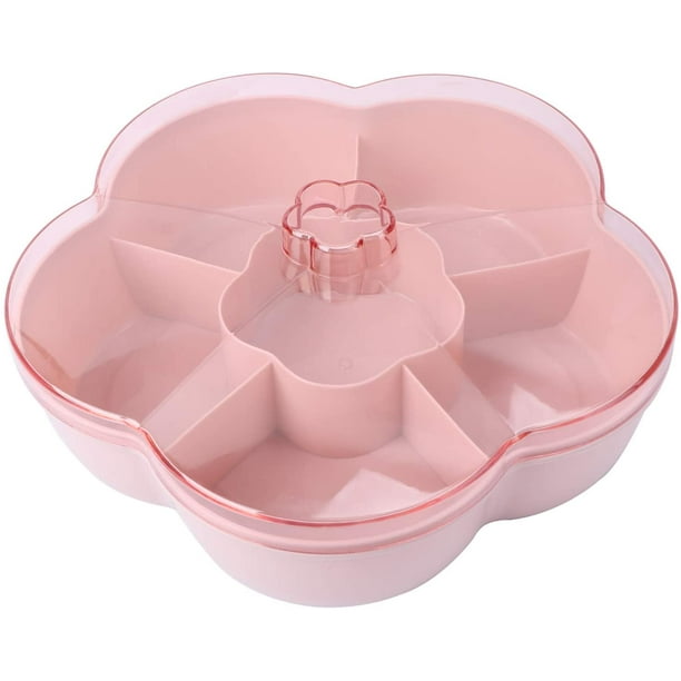 Razernij bros lamp Plastic Serving Trays with Lid Candy Nut Serving Container Appetizer Tray  Food Storage Divided Snack Plate Platter - Walmart.com