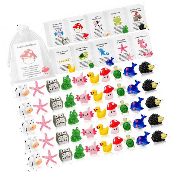 Employee Appreciation Gifts Bulk for Teacher Coworkers Staff Appreciation Bulk Resin Gifts for Office Volunteer Staff Thank You Gift Set with Inspirational Note Cards 20 Pcs Set