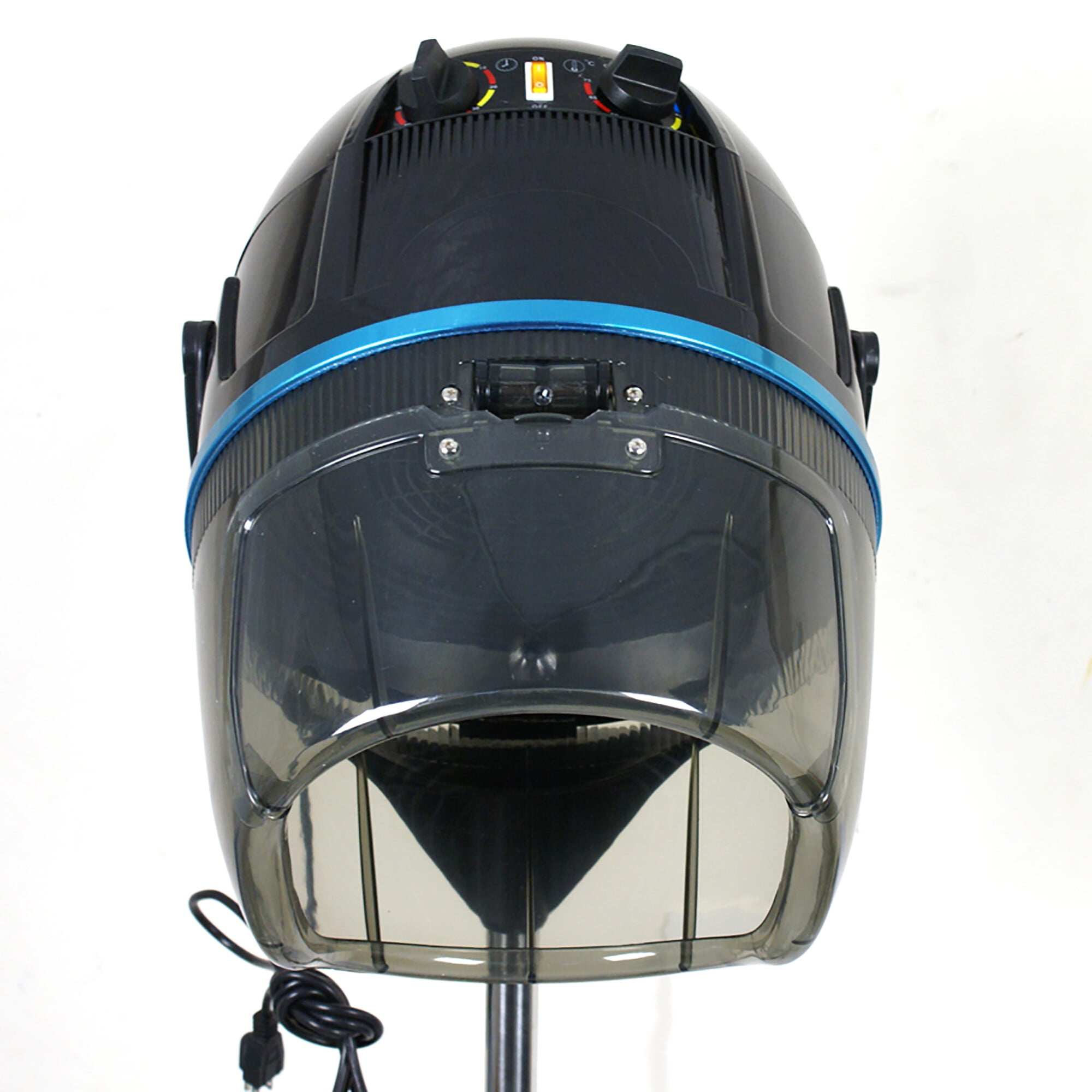 ZENY Professional Adjustable Hooded Bonnet Hair Dryer with Rolling Stand 1300W Salon Dryer, Black
