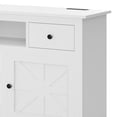 thumbnail image 4 of Dextrus 70 Inch TV Stand with Removable Electric Fireplace for Screens up to 80 Inches,White, 4 of 6