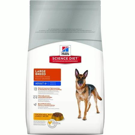 Hill's Science Diet Adult 6+ Large Breed Chicken Meal Rice & Barley Dry Dog Food, 17.5 lb