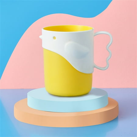 

Cup for Brushing Teeth Cartoon Pattern with Handle Reusable for Couples