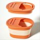 thumbnail image 2 of Foot Soak Tub Foldable Footbath, Footbath Orange, 2 of 5