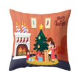 thumbnail image 3 of JLFNYA Pillow Covers,Pillow Protector Clearance!Christmas Print Pillow Case Polyester Sofa Car Cushion Cover Home Decor 4Pcs, 3 of 4