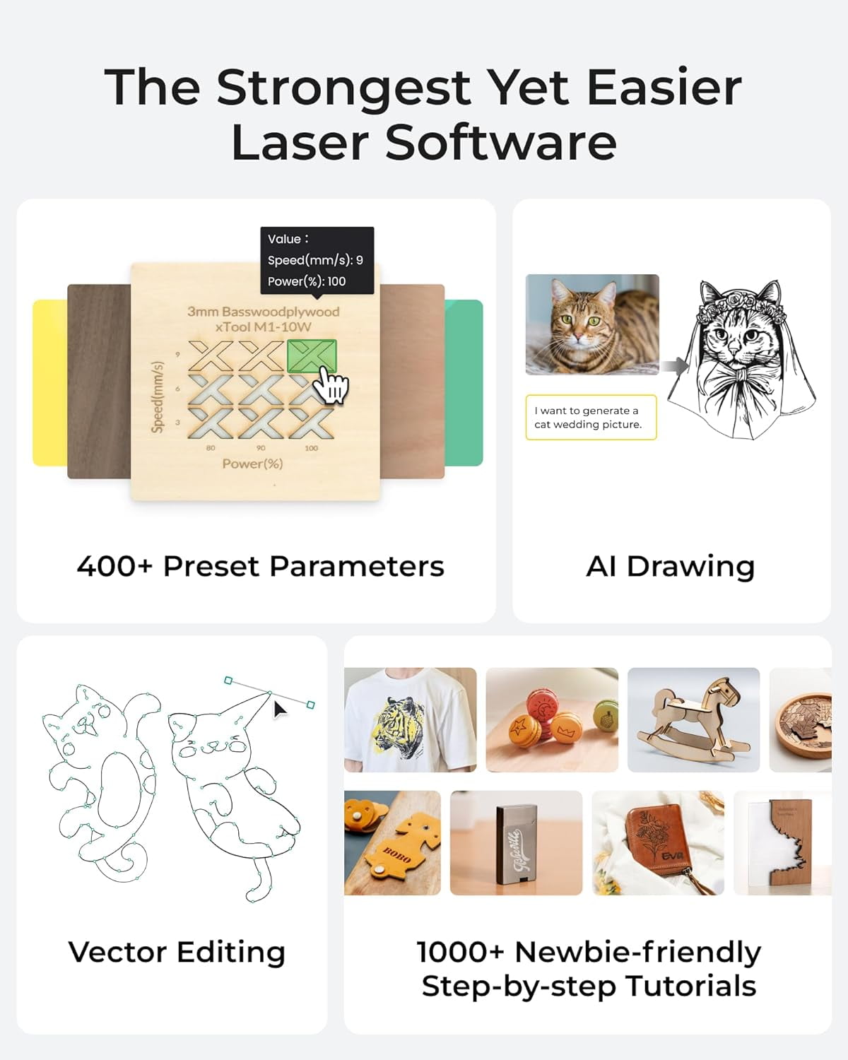xTool S1 40W Laser Cutter and Engraver Machine, with Auto Conveyor Feeder, 118'' Long Crafts, 600mm/s Speed, Laser Engraver for Tumblers Wood and Metal, Acrylic, etc, Deluxe Bundle