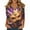 Purple #12, variant on Dresfit Mardi Gras Shirts for Women 3/4 Sleeve V Neck Party Blouse 2026 Button Graphic Holiday Tunic Top Carnival Mask Printed Parade T-Shirt Gold 3XL