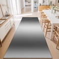 thumbnail image 3 of Hallway Runner Rug 2'x6', Grey White Ombre Kitchen Runner Rugs Non-Slip Carpet Mats, Contemporary Art Abstract Aesthetics Bedside Rugs Runners Washable Floor Carpet for Bathroom Laundry Room, 3 of 8