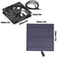 thumbnail image 2 of Kit de panel solar con ventilación y ventilador extractor de refrigeración para invernaderos y perreras para mascotas, 2 of 5