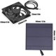 thumbnail image 2 of Kit de panel solar con ventilación y ventilador extractor de refrigeración para invernaderos y perreras para mascotas, 2 of 5