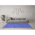 thumbnail image 3 of Ahgly Company Machine Washable Indoor Rectangle Oriental Blue Industrial Area Rugs, 2' x 4', 3 of 4
