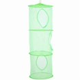 thumbnail image 1 of Kids Storage Net-Green, Foldable Mesh Basket Hanging Toy Storage for Stuffed Animal Toys Small Clothes, 1 of 5