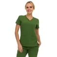 thumbnail image 4 of Saint Scrubs Women’s 9-Pocket Medical Scrub Set – V-Neck Stretch Top & 7-Pocket Jogger Pants, Lightweight, Easy Care Uniforms for Nurses & Healthcare, Green Willow, Extra Large, 4 of 4
