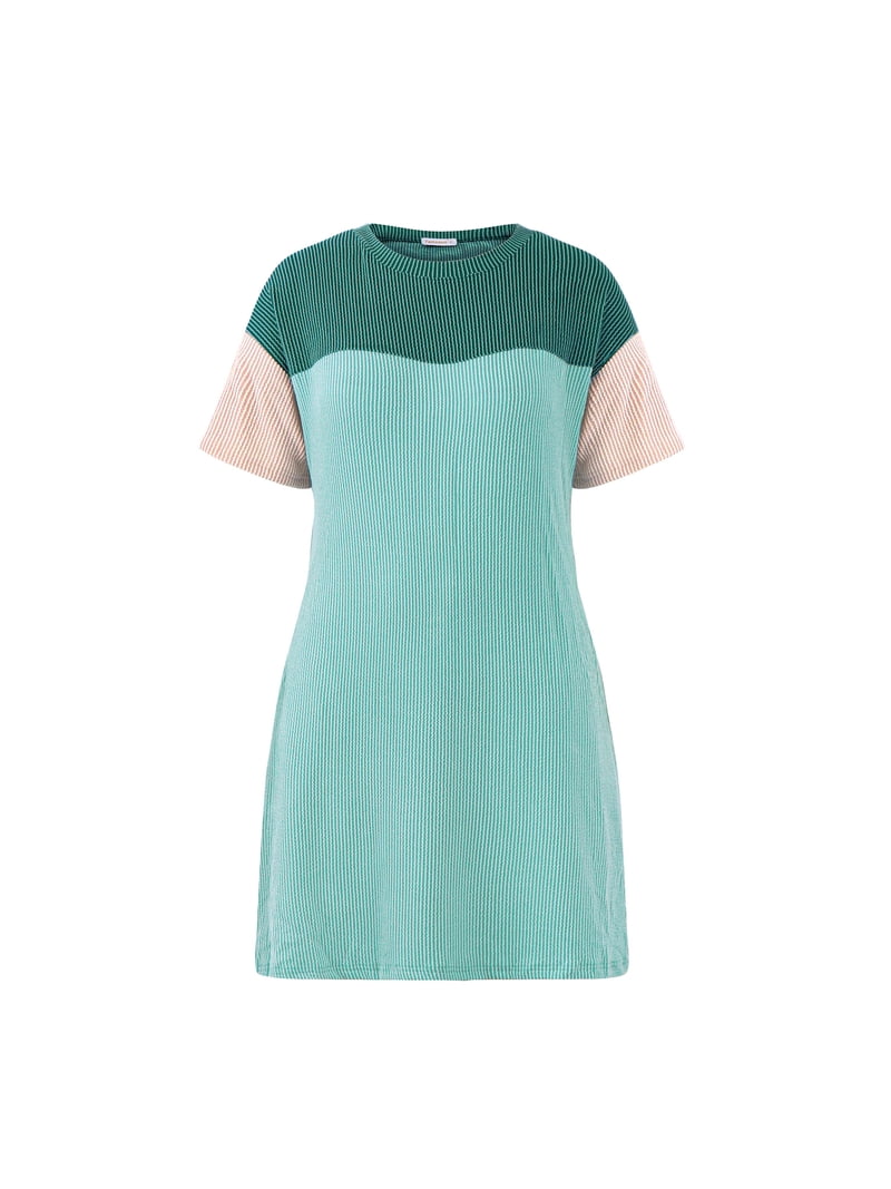 Fantaslook Summer Color Block Dresses for Women Crewneck Short Sleeve T shirts Dress Ribbed Dresses with Pockets Fantaslook Summer Color Block Dresses for Women Crewneck Short Sleeve T shirts Dress Ribbed Dresses with Pockets