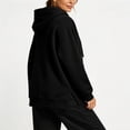 thumbnail image 5 of Iyufng Women's Full Zip Hoodie Jackets, Drawstring Long Sleeve Oversized Loose Hooded Sweatshirt Coat with Pockets for Fall Winter Casual Daily Outfits, 5 of 7