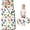 White Cartoon Dragons Snails Pattern, variant on White Cartoon Dinosaurs Mushrooms Pattern Teens Toddler Nap Mat with Pillow, Sleeping Mat Bag for Preschool Daycare 59"x22"