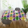 thumbnail image 6 of GZHJMY Mardi Gras Rectangle Tablecloth, Waterproof Stain Wrinkle Resistant Washable Polyester Table Cover for Picnic Dinner Holiday Kitchen Party Decor, 60 x 90 in Home Decor, 6 of 7