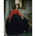 thumbnail image 2 of Young Woman in a Short Red Jacket James J. Tissot Musee d'Orsay Paris Poster Print, 2 of 4