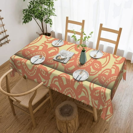 

Tablecloth Seamless Pattern Table Cloth For Rectangle Tables Waterproof Resistant Picnic Table Covers For Kitchen Dining/Party(54x72in)