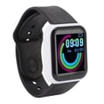 thumbnail image 1 of Montre Intelligente Traqueur de Mise en Forme, Réveil Montre Intelligente de Sport Guidage de Respiration Rappel de Sédentarité pour Hommes pour Système IOS Noir,Argent Blanc,Brun Rose,Blanc Noir, 1 of 7