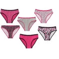 thumbnail image 2 of Calvin Klein Girls Panties Underwear Cotton Stretch Assorted Print-Solid (Large 12-14) 6 Pack, 2 of 2