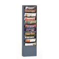 thumbnail image 1 of Durham 402-95 Steel 11 Contour Pocket Vertical Literature Rack, Gray, 1 of 1