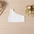 thumbnail image 6 of Mercatoo Girls' Set Summer Letter Shoulder Stripe Tops and Tassel Short Skirt 2Pcs Clothes Outfit Toddler Girls Beach Prom Suit, 6 of 9
