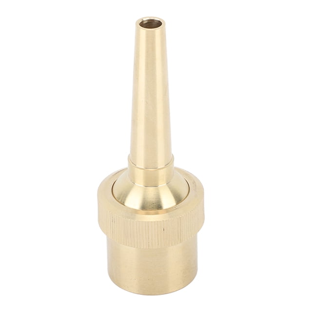 Boquilla de fuente directa de latón, conexión de tornillo hembra, junta esférica, boquilla de fuente directa ajustable para estanque y jardín G1.5in