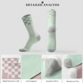 thumbnail image 2 of Honeysea 6 Pairs Crew Socks for Women Men - Checkerboard Athletic Calf Socks Breathable Cushioned Hiking Running Socks Unisex, 2 of 7
