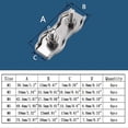 thumbnail image 2 of 10PCS Steel Cable Clamps, 304 Stainless Steel Cable Clamps, Duplex Clips, Rope Clamps, Cable Clips for Construction Sites and Ships, Clotheslines, Awn, 2 of 5