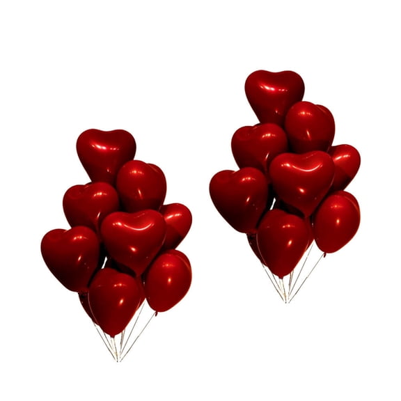 FUEENIRVA Celebration Balloon Heart Shape Latex 100pcs
