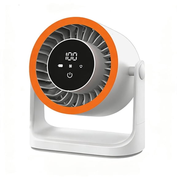 ZELVINN Compact Rechargeable Table Fan with 100 Adjustable Setting Desktop High Speed Circulating Cooling Fan Easy to Use