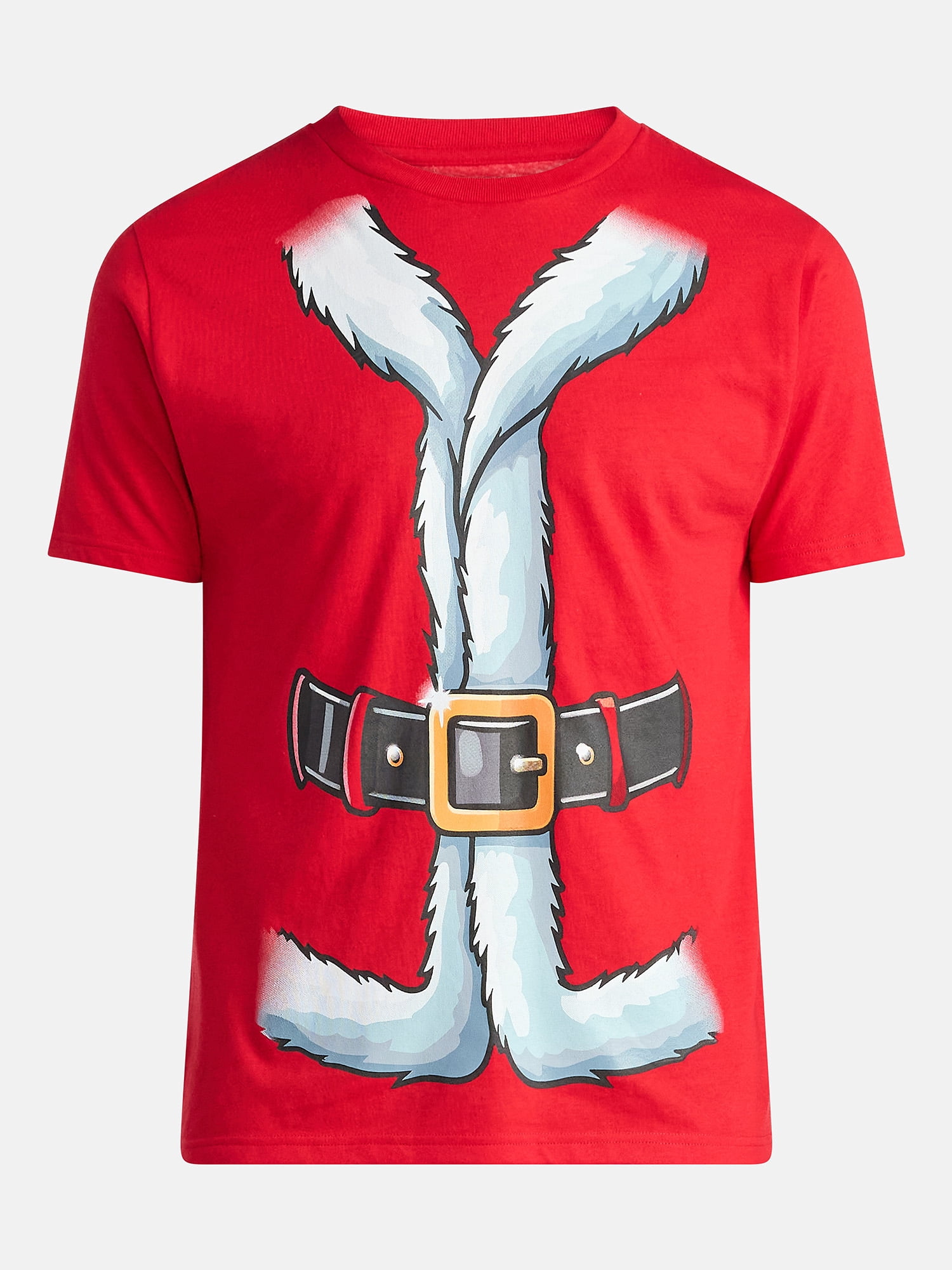 Christmas Men's and Big Men's Santa Graphic Tee from Holiday Time, Sizes XS-3XL