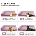 thumbnail image 3 of Exclusivo Mezcla Jacquard Orthopedic Pet Bed for Median Dogs, 30"X20" Waterproof L Shaped Dog Bed with Washable Cover, Purple, 3 of 8
