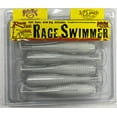 thumbnail image 6 of (2 pack) Strike King Rage Swimmer 3 3/4" Pearl Flash Soft Bait Lure, 6 of 7